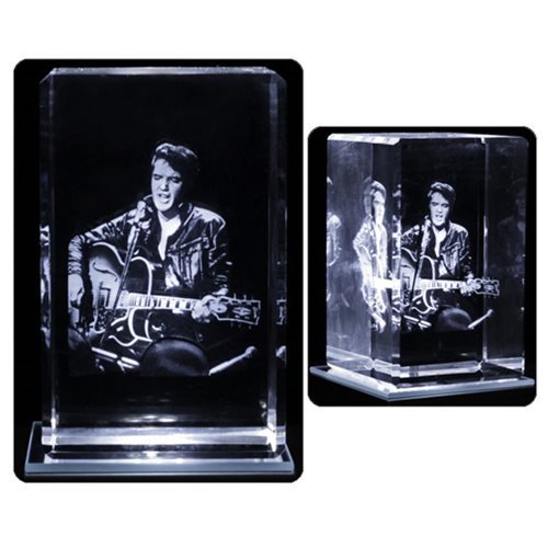 Elvis 1968 Comeback Special Medium 3D Laser Crystal